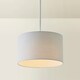 image 3 of ValueLights Reni Small Grey Fabric Pendant Shade Grey