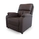 image 5 of Venus PU Leather Manual Recliner Chair with Plush Cushioning & Ergonomic Support - Brown