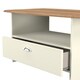 image 6 of Albert Bottom Drawer Coffee Table in Cream Ash & Riviera Oak (Ready Assembled) | Cream | Cream Ash & Riviera Oak