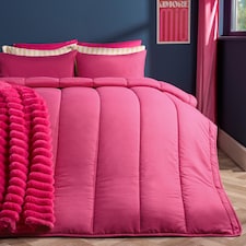 OHS Soft Coverless 10.5 TOG Duvet Set Pillowcase Quilted Cover | Pink | Hot Pink | Double