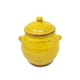 image 1 of Verano Spanish Ceramics Selena Glazed Storage Jar - 15cm Yellow Yellow