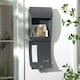 image 6 of HOMCOM Weatherproof Wall Mounted Letter Box Post Box with Keys Anthracite Grey Grey
