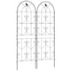 image 1 of Outsunny Set of 2 Metal Garden Trellis, Decorative Trellis Panels
