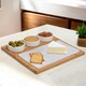 image 1 of Interiors By Premier 5-Piece White Marble And Ceramic Serving Board, Durable Natural Stone