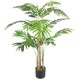 image 3 of 120cm Realistic Artificial Areca Palm with pot with Gold Metal Planter | Green | 4ft