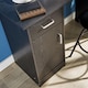image 4 of Computer Desk 1 Drawer 1 Door Compact Workstation Home Office Table | Black