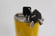 image 4 of The Ramp People Stainless Steel Retractable Telescopic Bollard for Driveways & Car Parks - Yellow - 4 Keys