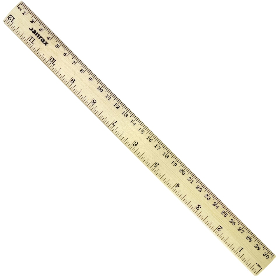 image 1 of 30cm Wooden Ruler by Janrax