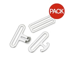 Shires Horse Surcingle Fastener Set (Pack Of 3) - Silver - One Size