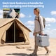 image 5 of Outsunny 20L Camping Toilet Portable Travel WC Caravan Picnic Fishing Restroom