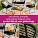 image 4 of Neo Black Garden Furniture Patio Wicker Bamboo Style Chair Table Outdoor Rattan Sofa Set 4 Piece | Black