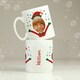 image 6 of Personalised Photo Upload Christmas Elf Mug White