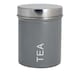 image 1 of Harbour Housewares Round Metal Kitchen Tea Canister - Grey