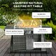 image 3 of Outsunny Rattan Garden Furniture Sofa Set Armchairs Footstools Fire Pit Table