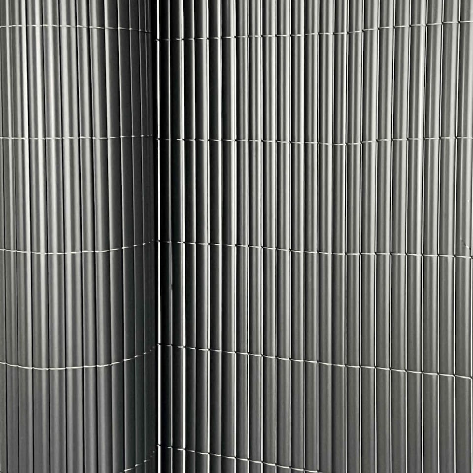 image 1 of 1m x 5m Grey PVC Outdoor Garden Fencing Privacy Screen Roll | Grey | 1