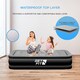 image 4 of Get Fit Air Bed With Built In Electric Pump - Premium Single Size - Blow Up Bed With Free Pillow - Elevated Inflatable Air Mattress | Black | Black / Grey | 1
