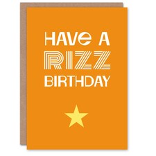Birthday Card Have A Rizz Birthday Playful Youth Culture Slang