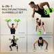 image 3 of SPORTNOW Weight Dumbbells Set, Barbell, Kettlebell, Push Up Stand, 20kg