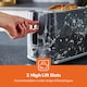 image 5 of GEEPAS 2 Slice Marble Toaster- 900W | Black