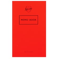 Silvine Memo 72 Page Feint Notebook - Red - 15.9 x 9.5cm