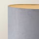 image 5 of ValueLights Marissa Grey Velvet Shade with Chrome Stacked Ball Floor Lamp | Grey