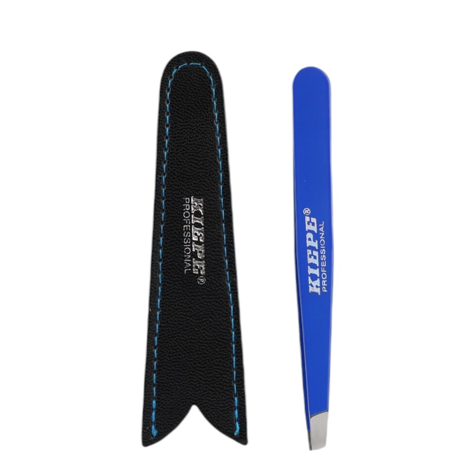 image 1 of Kiepe - Tweezer Oblique Tip Navy Blue 10cm