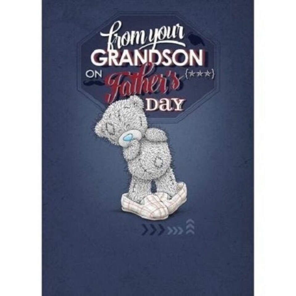 image 1 of From Your Grandson Me to You Bear Fathers Day Card