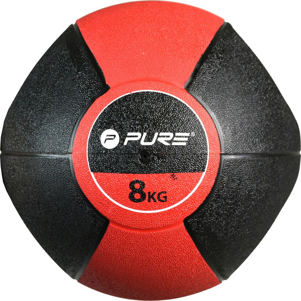 image 1 of Medicine Ball with Handles - 8kg (Red)