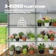image 3 of Outsunny Walk-in Greenhouse Garden Plant Growhouse with Roll-up Door, White | White | White