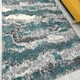 image 3 of KUKOON Light Blue Mottled Shaggy Living Room Area Rug 80cm x 150cm Blue