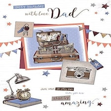 Dad Happy Birthday Thank You Just For Being You. Nice Verse Greeting Card