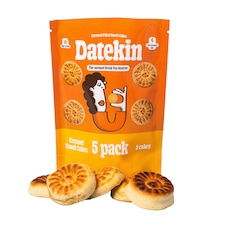 Datekin Caramel Filled Cakes (5 x 15g Pack)