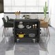 image 8 of HOMCOM Modern Storage Cupboard with Adjustable Shelf and 2 Doors, Grey 