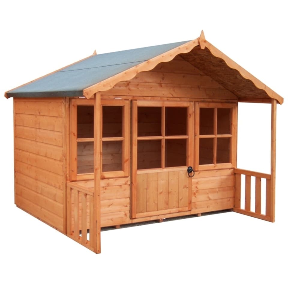 image 1 of Pixie Playhouse Kid's Wendy House Brown