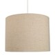 image 6 of Contemporary and Sleek Taupe Textured 10" Linen Fabric Drum Lamp Shade 60w Max | Cream | Taupe | 1
