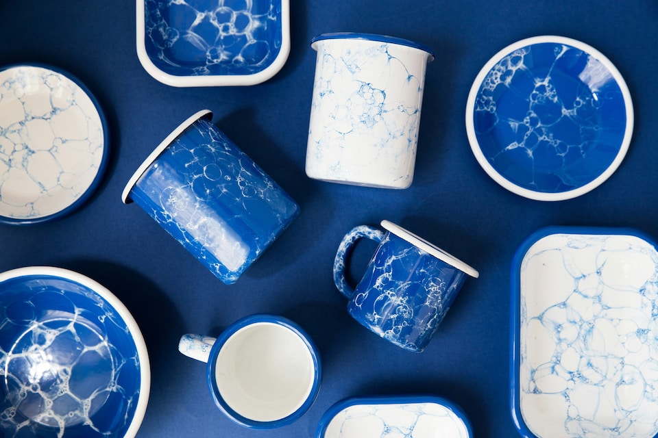 image 1 of Bubble Collection Enamel Mug
