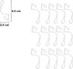 image 4 of 16Pcs Large Gutter Hooks Clear - Blend Seamlessly for Outdoor Use