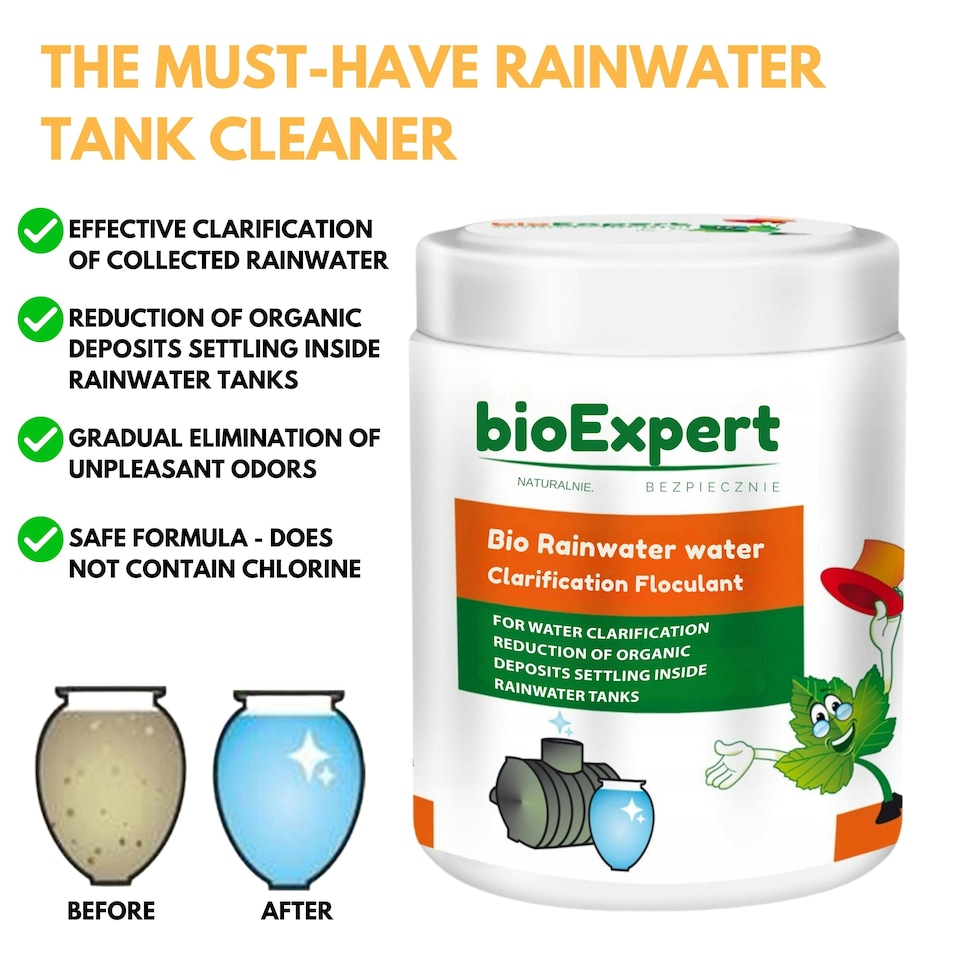 image 1 of Water Butt Kit with Tap, Diverter & Bio Cleaner –  Rainwater Collector for Garden, Balcony & Terrace – Durable Plastic Water Storage Tank Black | 240L