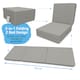 image 4 of House Of Home Adult-Length Fold-Out Z Bed Chair for Kids & Teens Silver