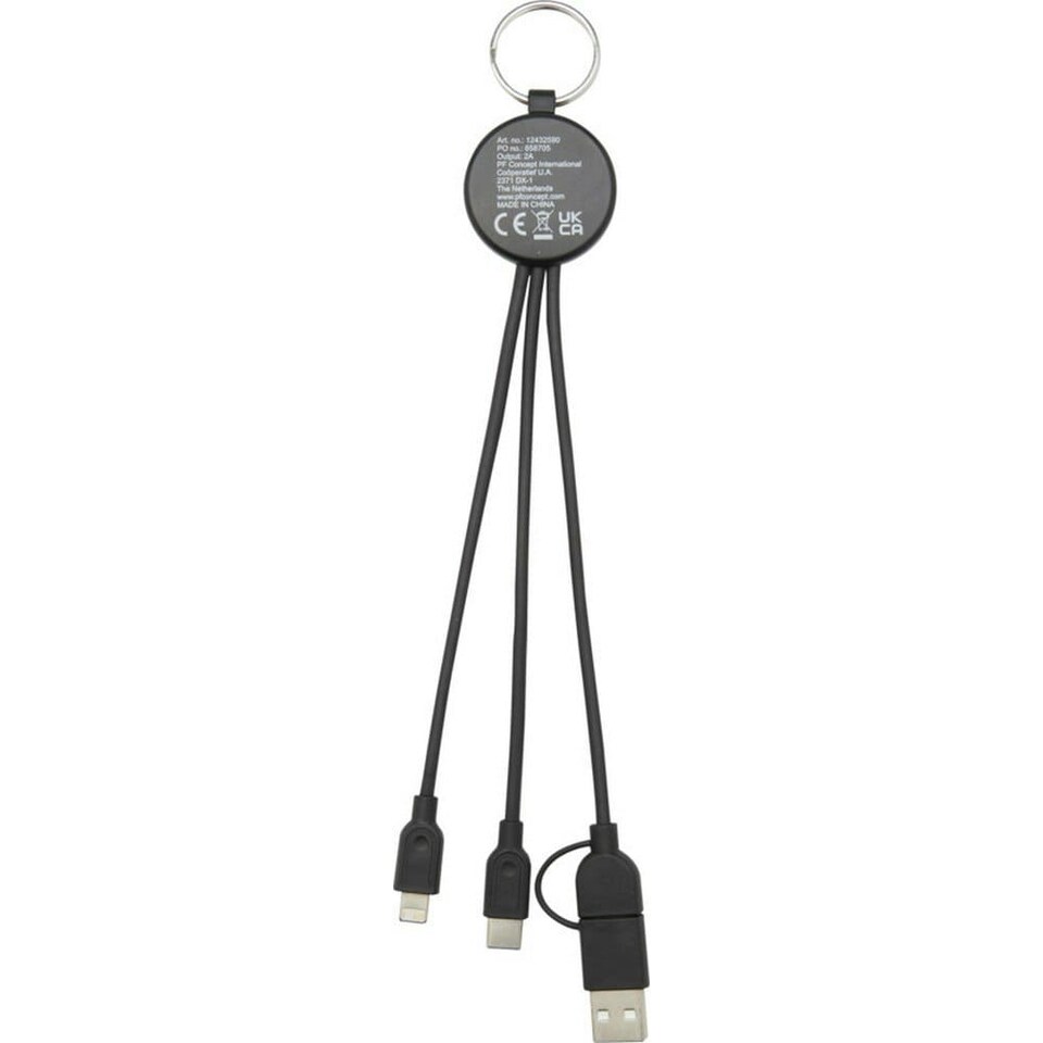 image 1 of Tecta 6-In-1 Charging Cable - Black - One Size