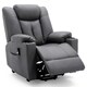 image 2 of Afton Technology Fabric Single Motor Rise Recliner Lift Mobility Chair (Charcoal)