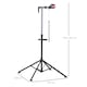 image 3 of HOMCOM Folding Bike Repair Stand Bicycle Bike Stand For Maintenance Display Cycle Rack with Tool Tray, Height Adjustable