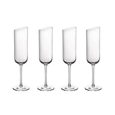 Villeroy & Boch New Moon Set of 4 Champagne Flutes