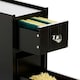 image 9 of VonHaus Shrewsbury Black Slim Bathroom Storage Unit with Drawers
