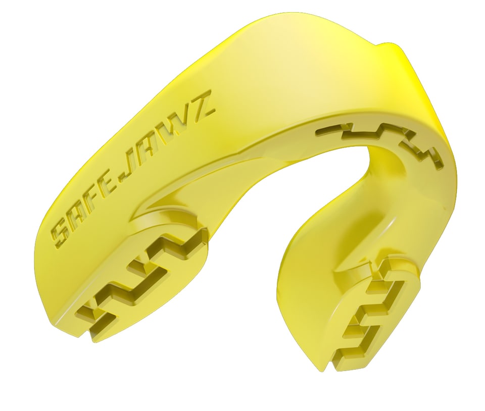 image 1 of SAFEJAWZ Intro Sports Mouth Guard Yellow Adult/Junior