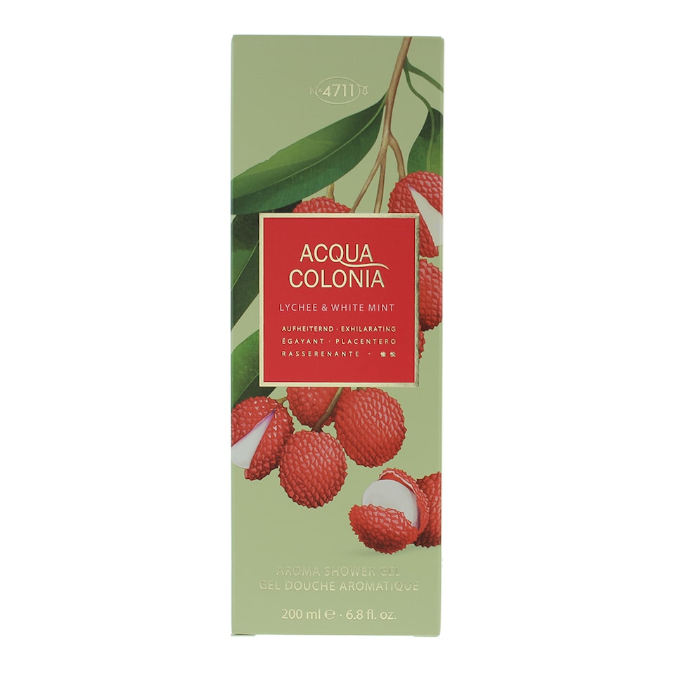 image 1 of 4711 Acqua Colonia Lychee & White Mint Shower Gel 200ml