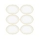 image 1 of Jaswely Collection Porcelain Side Plates, Set of 6 (White)