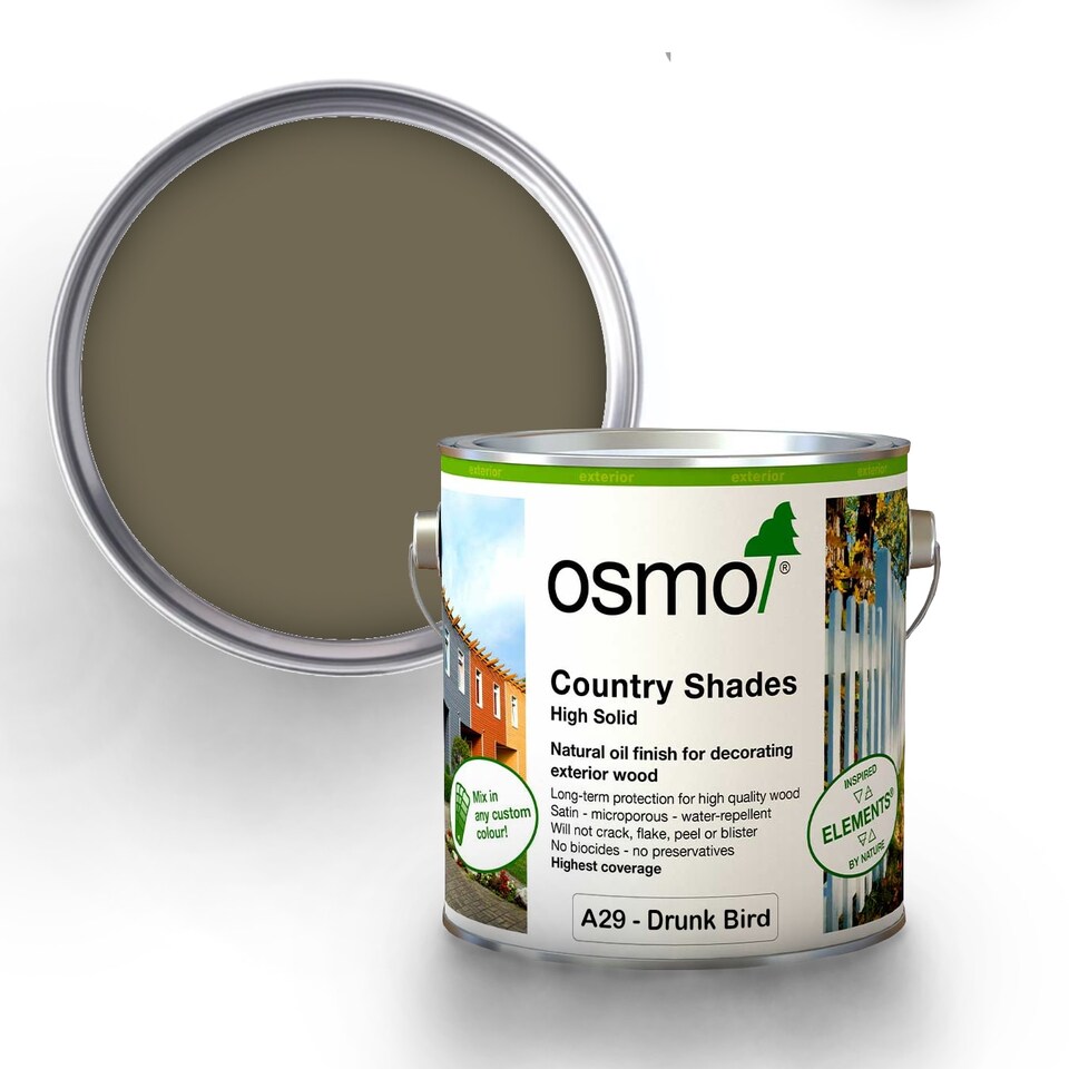 image 1 of Osmo Country Shades Opaque Natural Oil based Wood Finish for Exterior A29 Drunk Bird 750ml