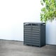 image 1 of Trimetals Double 240L Wheelie Bin Store Anthracite Grey | Grey