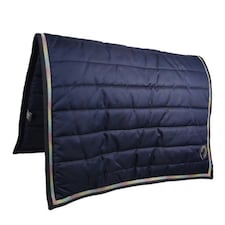 HySPEED Mystic Comfort Horse Saddlepad - Navy/Rainbow Dust - One Size